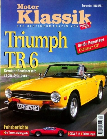 Deckblatt Motor Klassik (09/1996)